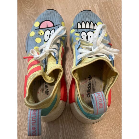 Adidas NMD R1 Kevin Lyons Shoes MultiColored Yellow Bright Coral Men Size 5 W6.5 - Picture 6 of 7